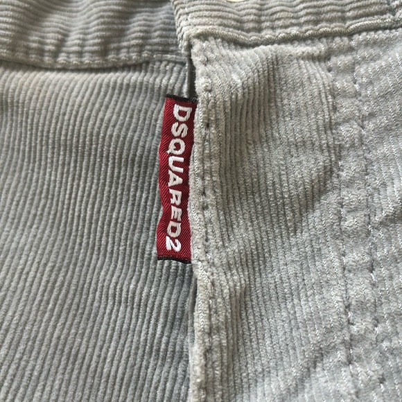 Grey Corduroy trousers DSQUARED2 - Picture 3 of 4